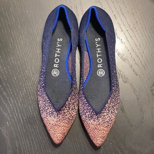 Rothy’s Midnight Metallic Point Flats